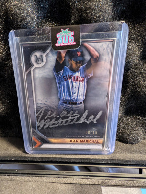 Topps Juan marichal Auto back