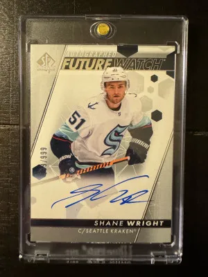 2022-23 SP Authentic Shane Wright Future Watch Auto /999 front