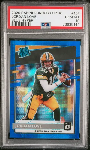 2020 Panini Donruss Optic Jordan Love Blue Hyper front