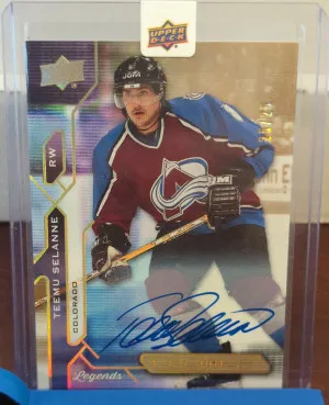 2021/22 Premier Teemu Selanne Legends Auto 25/25 front