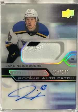 Jake Neighbours Premier Patch Auto 30/249 front