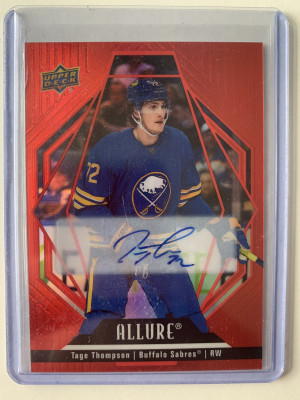 2022-23 Allure Red Rainbow Auto Tage Thompson front