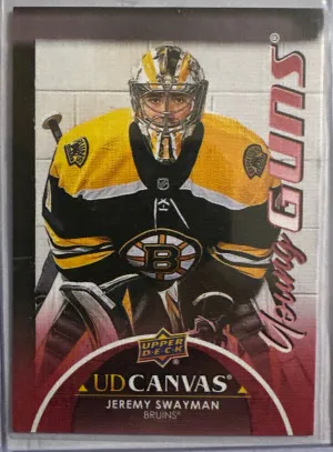 Jeremy Swayman Young Guns Canvas front