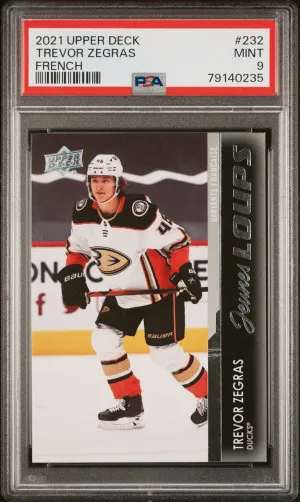 2021-2022 Upper Deck Trevor Zegras French front