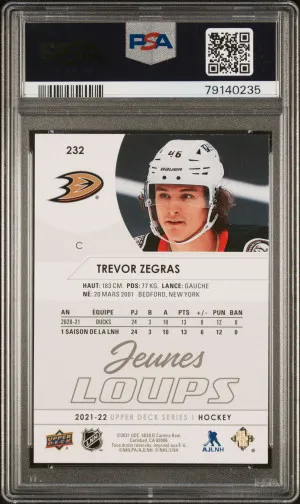 2021-2022 Upper Deck Trevor Zegras French back
