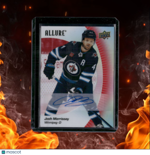 2023-24 Upper Deck Allure Josh Morrissey Red Rainbow #81 front