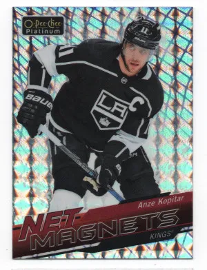 2018-19 O-Pee-Chee Platinum Net Magnets Mosaic #NM-4 Anze Kopitar front