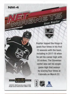 2018-19 O-Pee-Chee Platinum Net Magnets Mosaic #NM-4 Anze Kopitar back