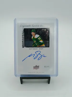 2022-23 Upper Deck Matt Boldy Exquisite Rookie Auto/49 front