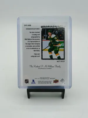 2022-23 Upper Deck Matt Boldy Exquisite Rookie Auto/49 back