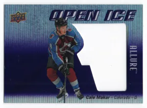 2019-20 Upper Deck Allure Open Ice Purple Achievement #OI-MA Cale Makar RC /50 front