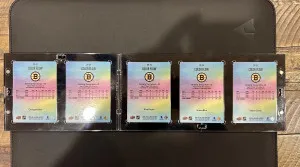 Jeremy Swayman | 23-34 UD Allure | Full color flow rainbow back