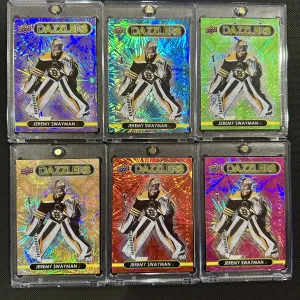 Jeremy Swayman | 21-22 UD Series 1 | Dazzlers Rainbow Set front
