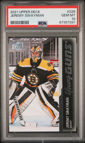 2021-2022 Upper Deck Jeremy Swayman front