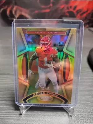 2023 Panini Certified - Mirror Gold #42 Jerick McKinnon /25 front