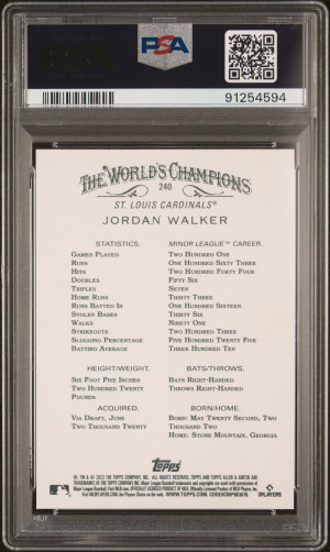 2023 Topps Allen & Ginter Jordan Walker back