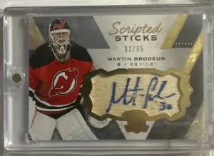 Martin Brodeur Scripted Sticks 32/35  15-16 Cup front