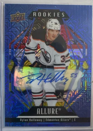 Dylan Holloway Blue Line Rookie Auto 11/35 front