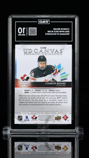 Connor Bedard 2023 Upper Deck Program Of Excellence #C258 back