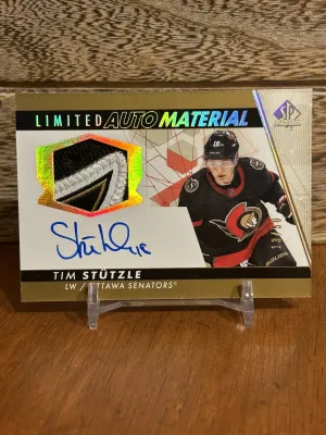 2022-23 SP Authentic Limited Auto Material /50 Tim Stutzle front