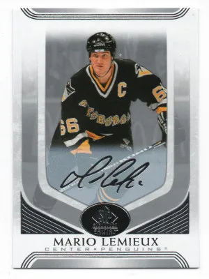 2020-21 Upper Deck SP Signature Edition Legends Silver Script #325 Mario Lemieux front