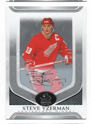 2020-21 Upper Deck SP Signature Edition Legends Silver Script #339 Steve Yzerman front