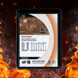2023-24 Upper Deck Allure Anze Kopitar Orange Slice #39 back