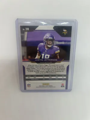 2020 Prizm Justin Jefferson Variation Rookie back