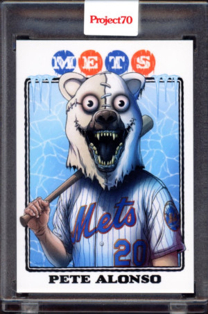 2021 Topps Project 70 #355 Pete Alonso (Alex Pardee) - 2008 Design front