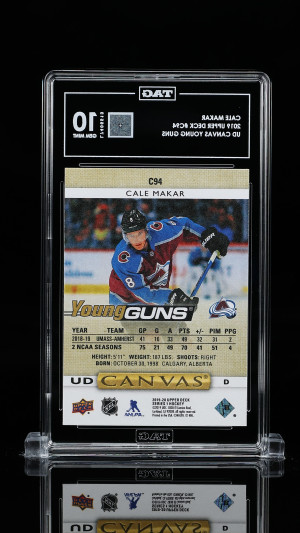 Cale Makar 2019 Upper Deck Ud Canvas Young Guns #C94 back