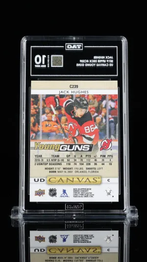 Jack Hughes 2019 Upper Deck Ud Canvas Young Guns #C239 back