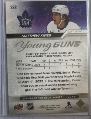 Matthew Knies Young Guns back