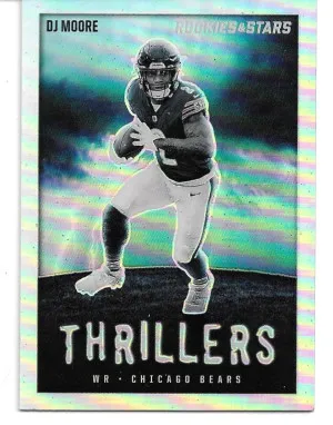 2023 Rookies & Stars Thrillers Silver #TH-6 D.J. Moore - Chicago Bears front