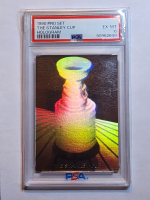 1990 Pro Set Stanley Cup Hologram #3398/5000 front