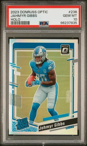 2023 Panini Donruss Optic Jahmyr Gibbs Holo front
