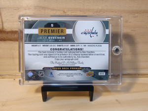 2015-16 Upper Deck Premier Autograph Alex Ovechkin /25
425$ back