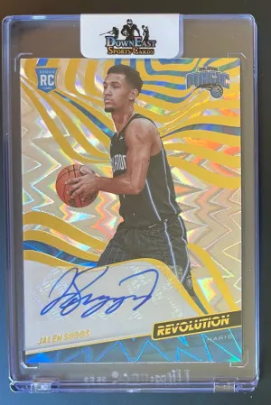 2021 Panini Revolution Jalen Suggs Fractal Auto /100 front