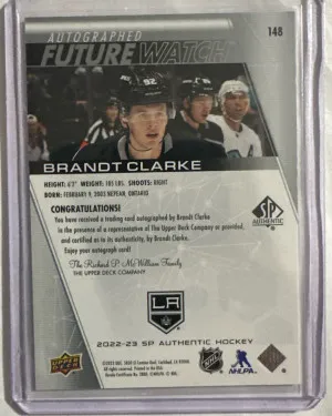 Brandt Clarke Future Watch Auto 113/999 back