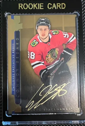Connor Bedard Upper Deck Employee Exclusive Rookie Auto front