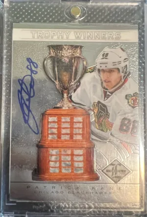 Patrick Kane Trophy Winners Auto /99 front