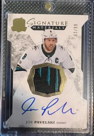 Joe Pavelski The Cup Signature Materials /99 front