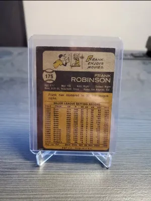 1973 Topps #175 Frank Robinson back