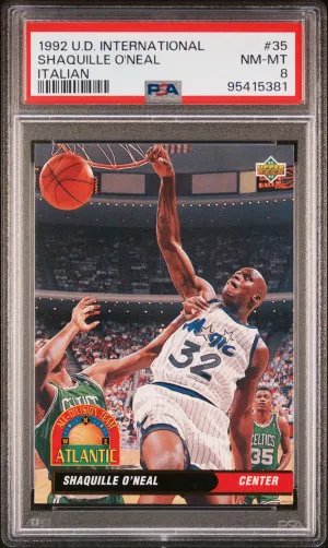 1992 Upper Deck International Shaquille O'neal Italian front