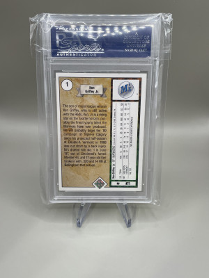 1989 Upper Deck Ken Griffey Jr. Star Rookie back