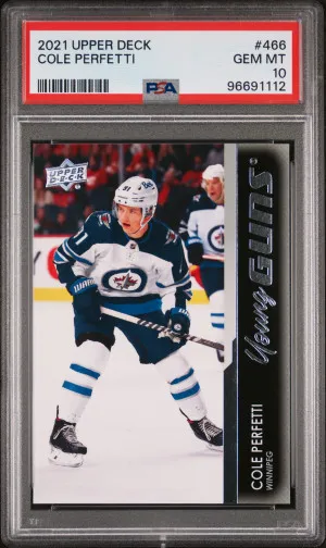 2021-2022 Upper Deck Cole Perfetti front