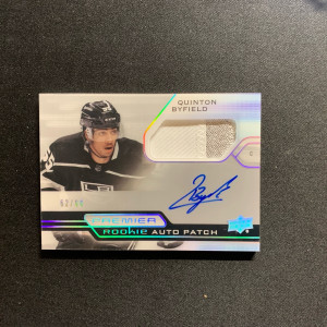 Byfield Premier Rookie Patch Auto /99 front