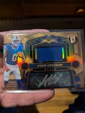 2024 Gold Standard Keon Coleman RPA /199 front
