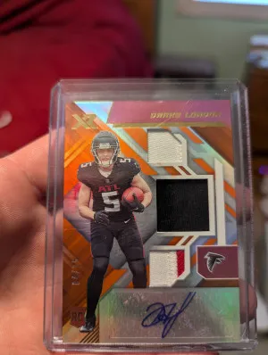 2022 XR Football Drake London RPA triple patch /25 front
