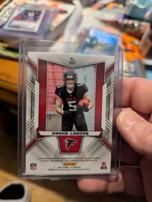 2022 XR Football Drake London RPA triple patch /25 back