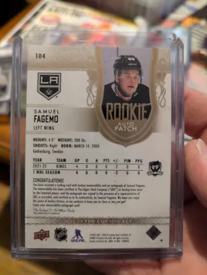 2023 The Cup Samuel Fagemo RPA /24 back